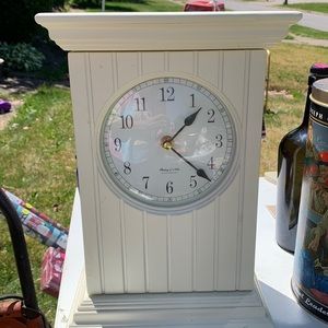 Clock standing jewelry box , wood